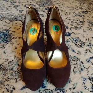 Guess by Marciano Brown Suede Pumps, 8